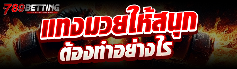 เเทงมวยให้สนุก ต้องทำอย่างไร